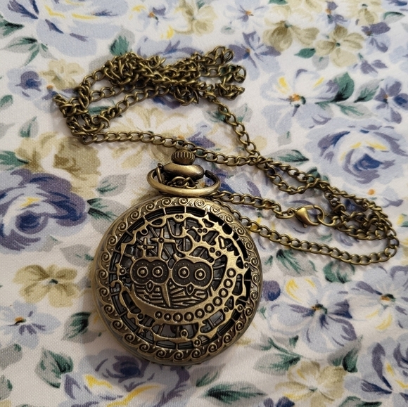 New Owls Pocket Watch Bronze - Picture 5 of 5